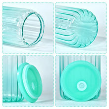 Load image into Gallery viewer, 16oz Sublimation Gradient Color Streaked Glass Can