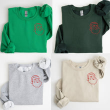 Load image into Gallery viewer, Santa Embroidered Sweatshirt