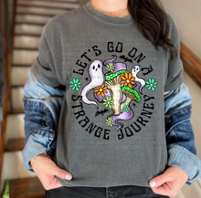 Load image into Gallery viewer, Lets Go On A Strange Adventure Tee