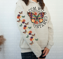 Load image into Gallery viewer, Bloom Wild & Untamed Hoodie Front & Sleeve