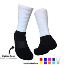 Load image into Gallery viewer, Customized Athletic Colored Cotton Bottom Sock