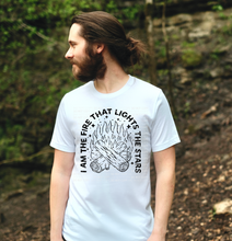 Load image into Gallery viewer, I Am The Fire That Lights The Stars- Tee or Hoodie- Color or Black Print