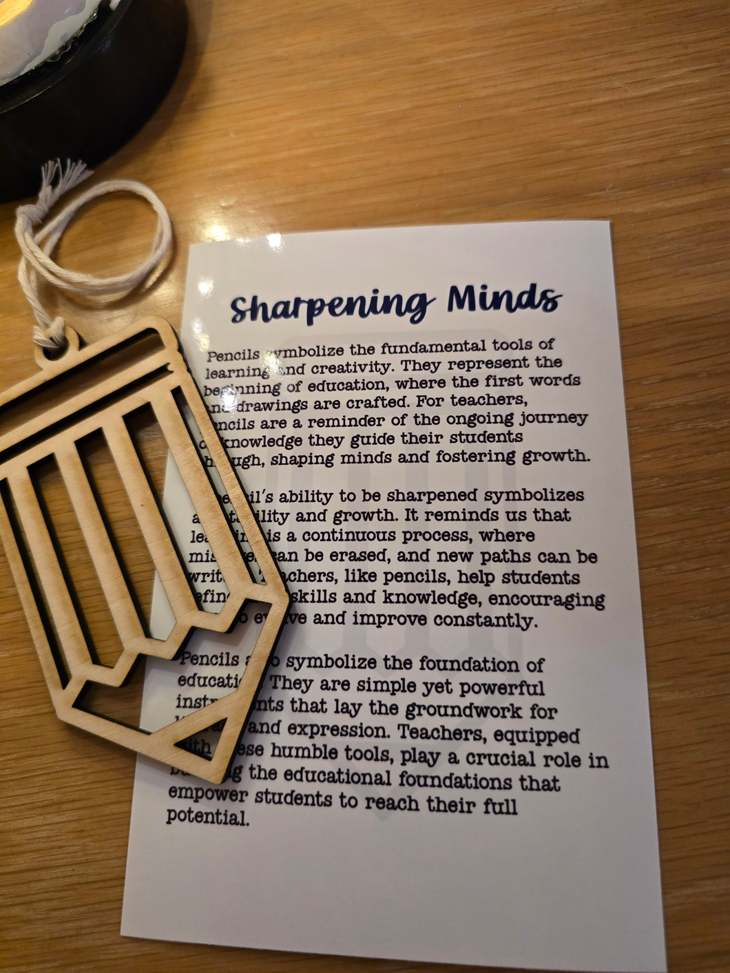 Sharpening Minds-Teachers Ornament