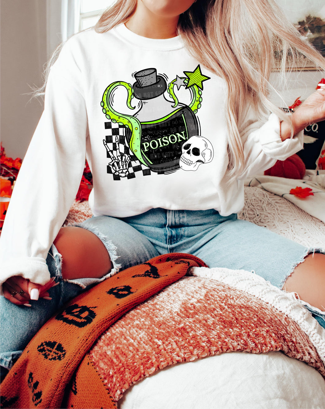 Poison Skellie (Green)Sweatshirt