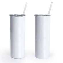 Load image into Gallery viewer, 20oz Sublimation White Flat Tumbler

