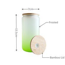 Load image into Gallery viewer, 16oz Sublimation Gradient Glass Can
