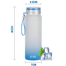 Load image into Gallery viewer, 17oz Sublimation Gradient Colored Glass Tumbler
