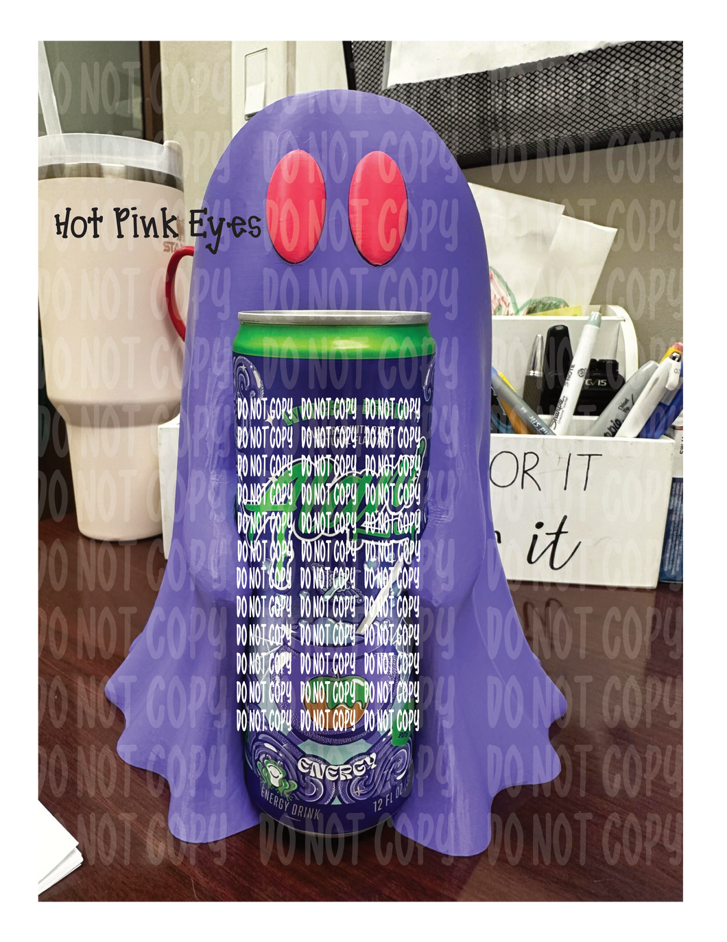 3D Printed Skinny Can Holder with Filled Eyes