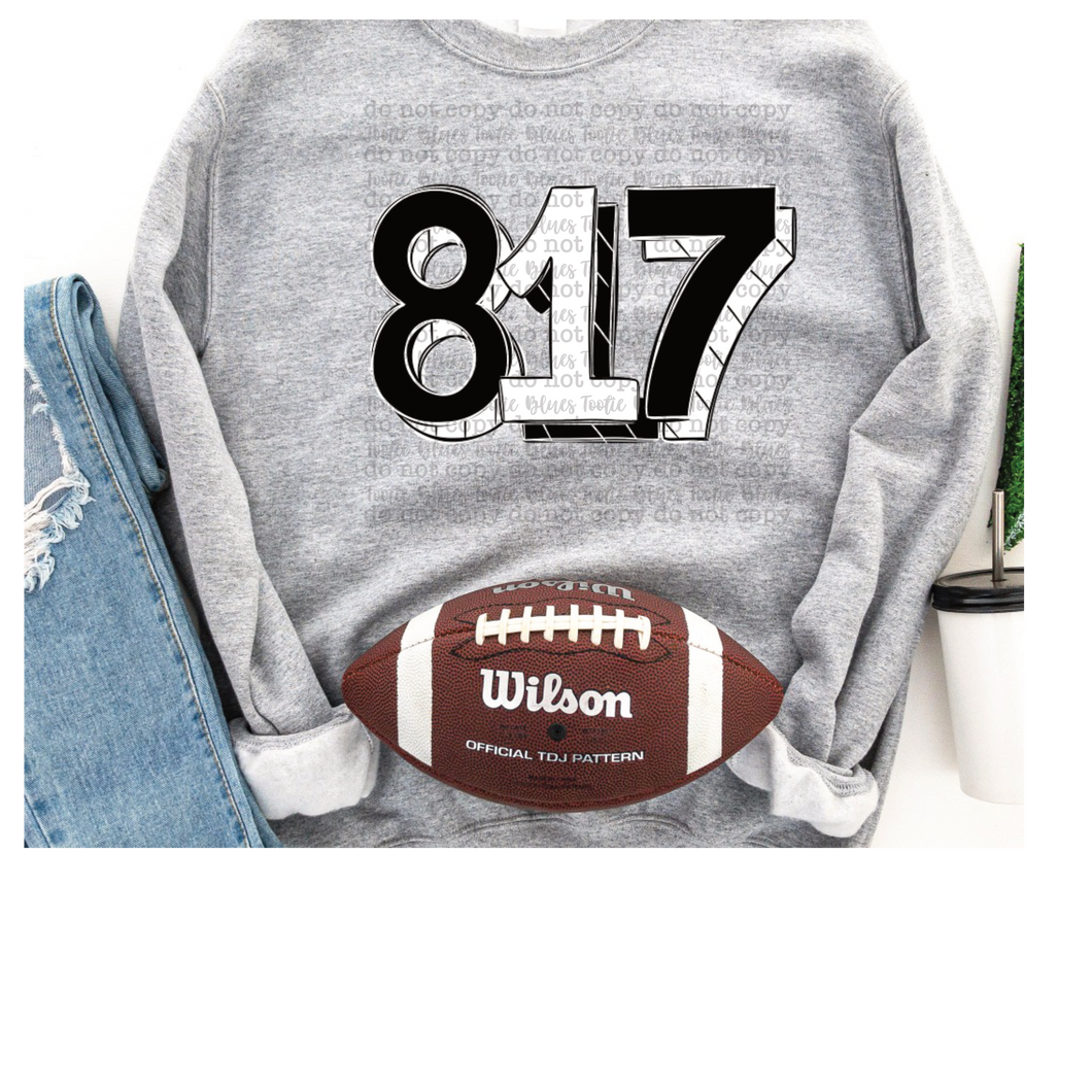 Custom Football Area Code Sweatshirt