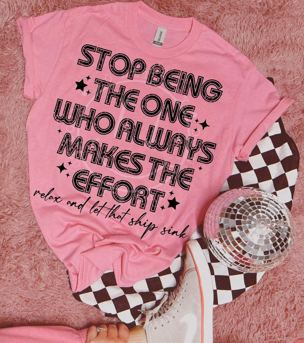 Stop Being The One