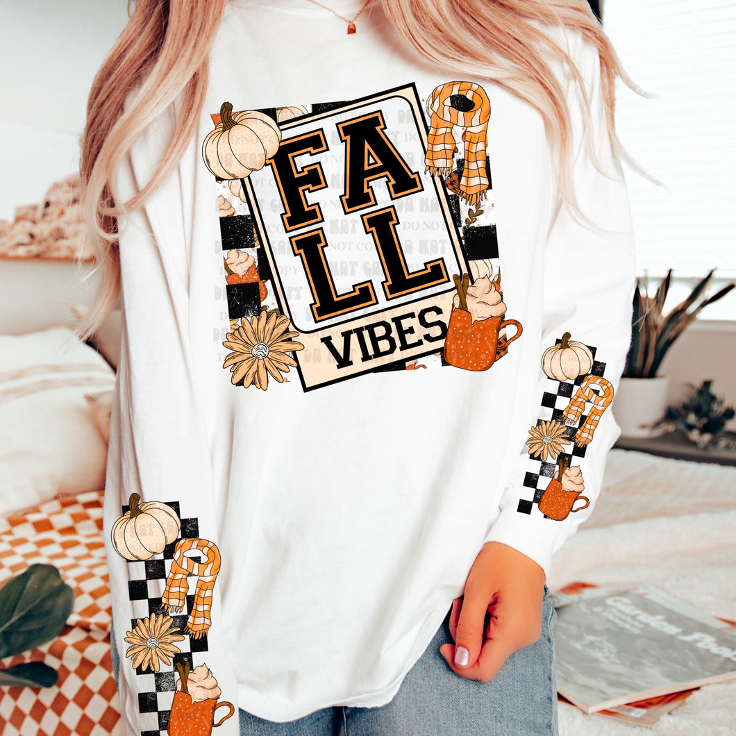 Fall Vibes Front & Sleeves