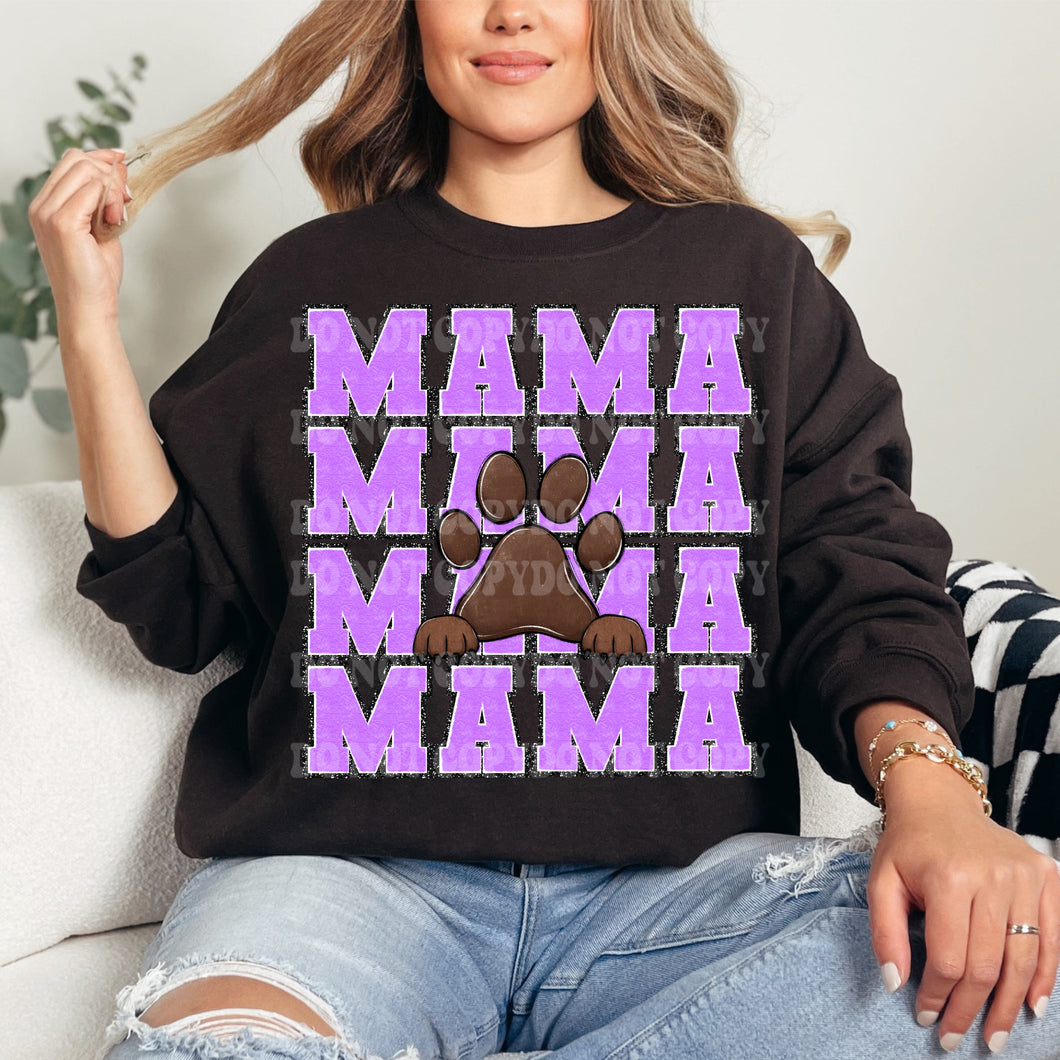 Dog Mama Purple