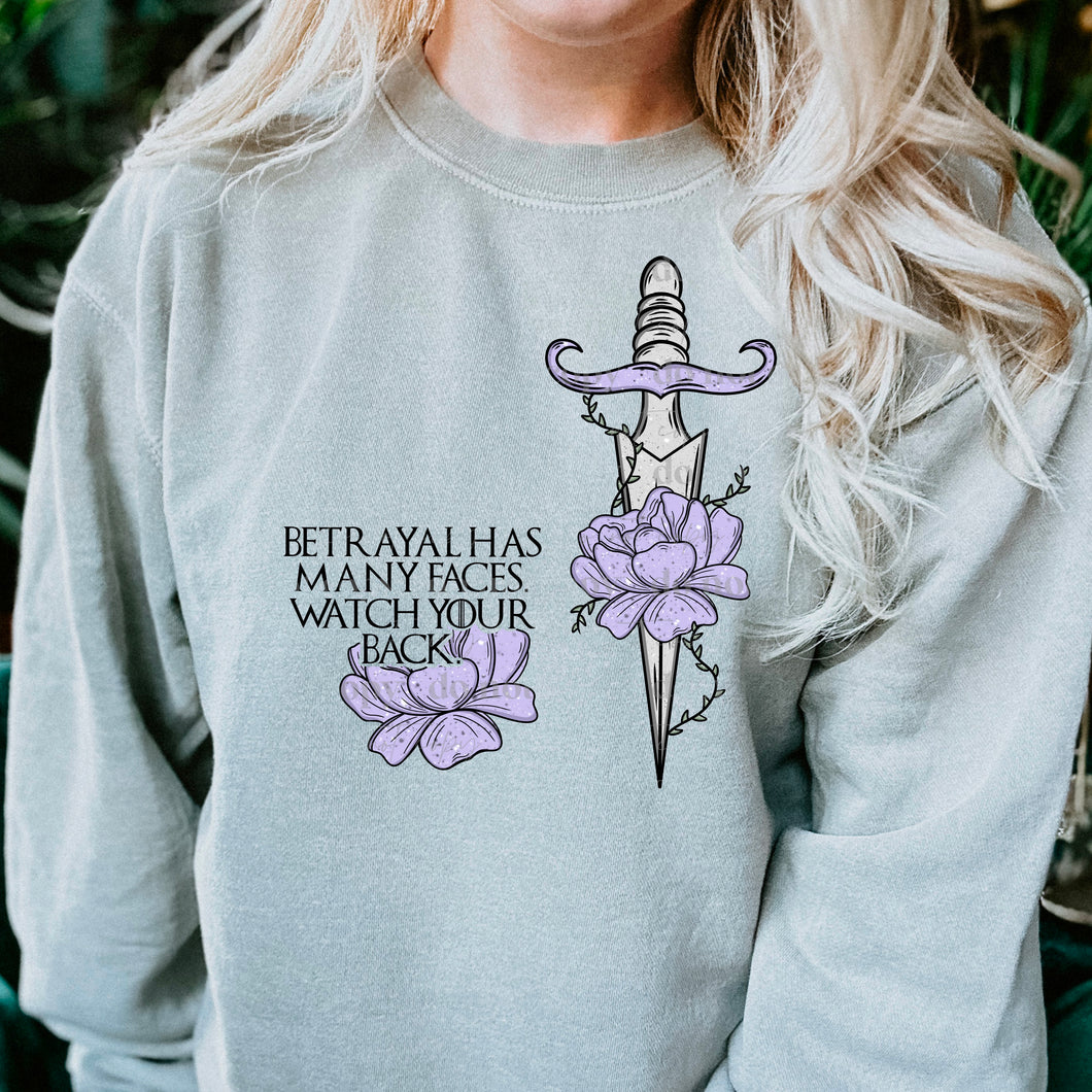 Betrayal Has Many Faces ( Color) Sweatshirt