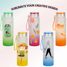 Load image into Gallery viewer, 17oz Sublimation Gradient Colored Glass Tumbler
