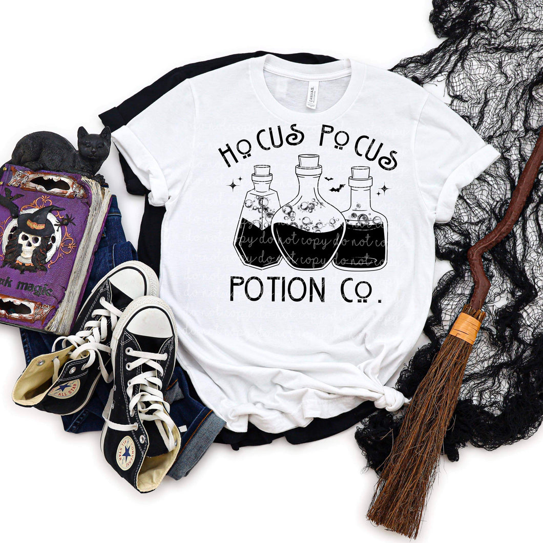 White HP Potion Tee- Black